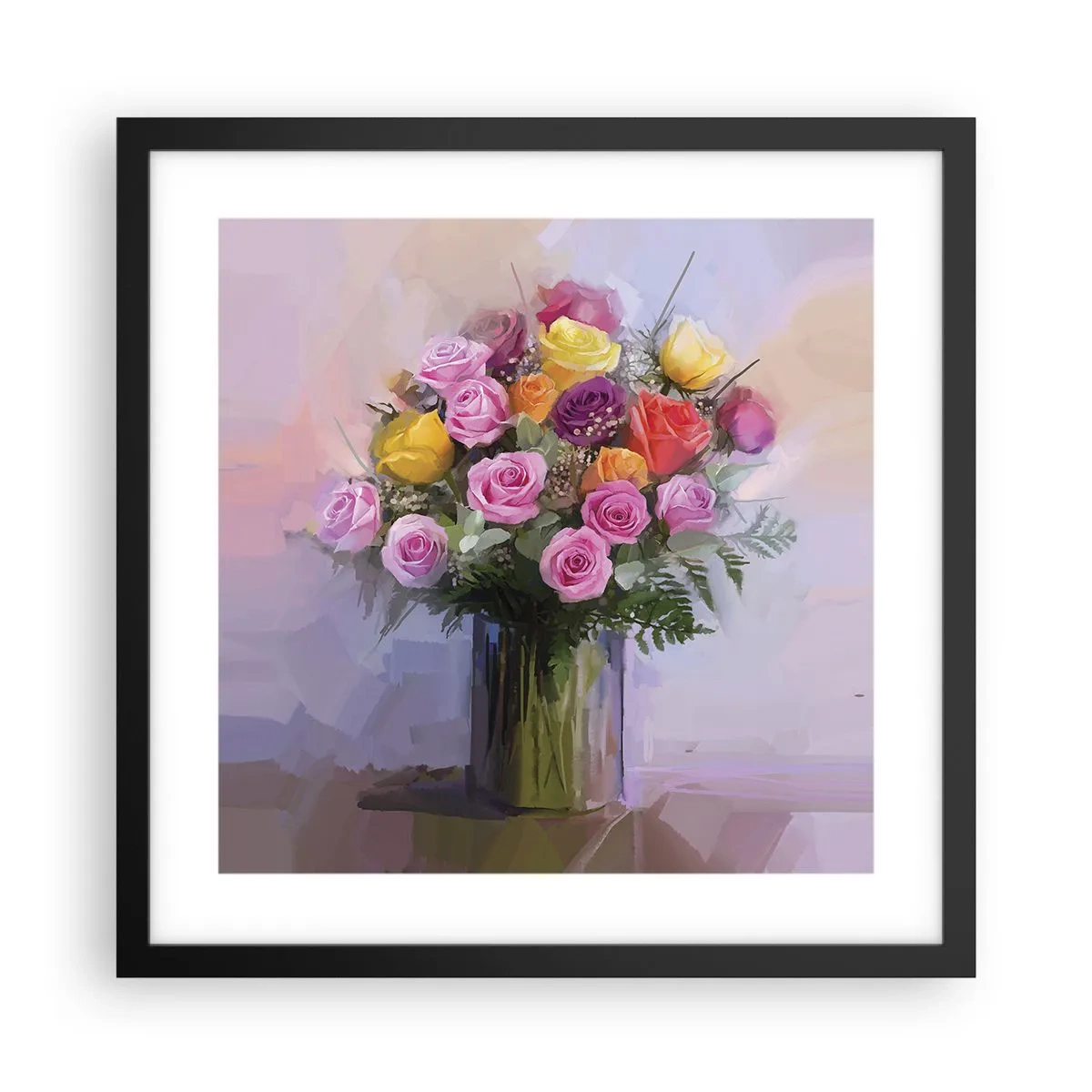 Poszter fehér keretben - Megtartott szépség - 40x40 cm