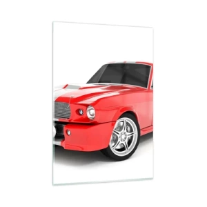 Üveg kép - Mustang olyan gyors, mint a szél - 80x120 cm