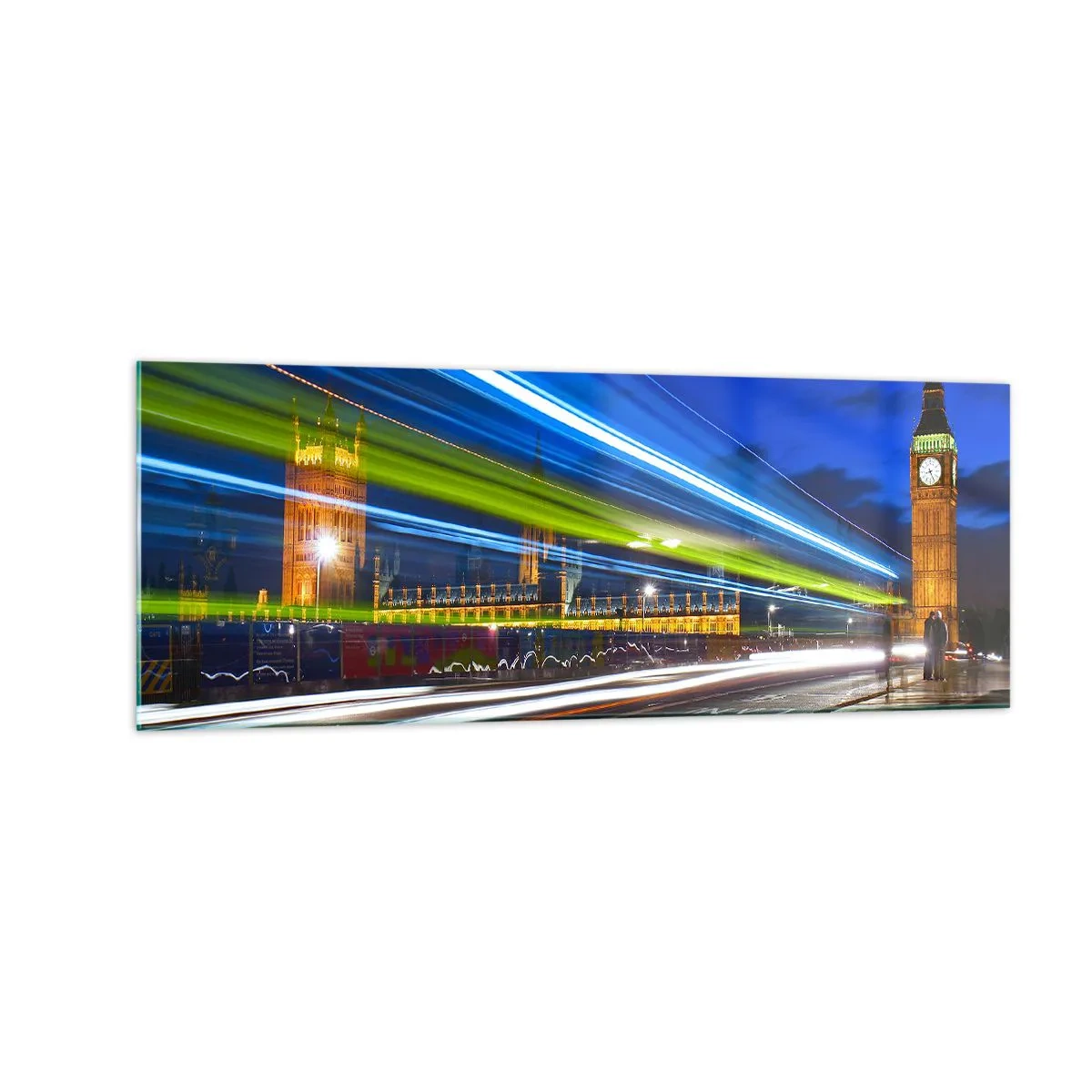 Üveg kép - Big Ben vigyázó szeme alatt - 140x50 cm