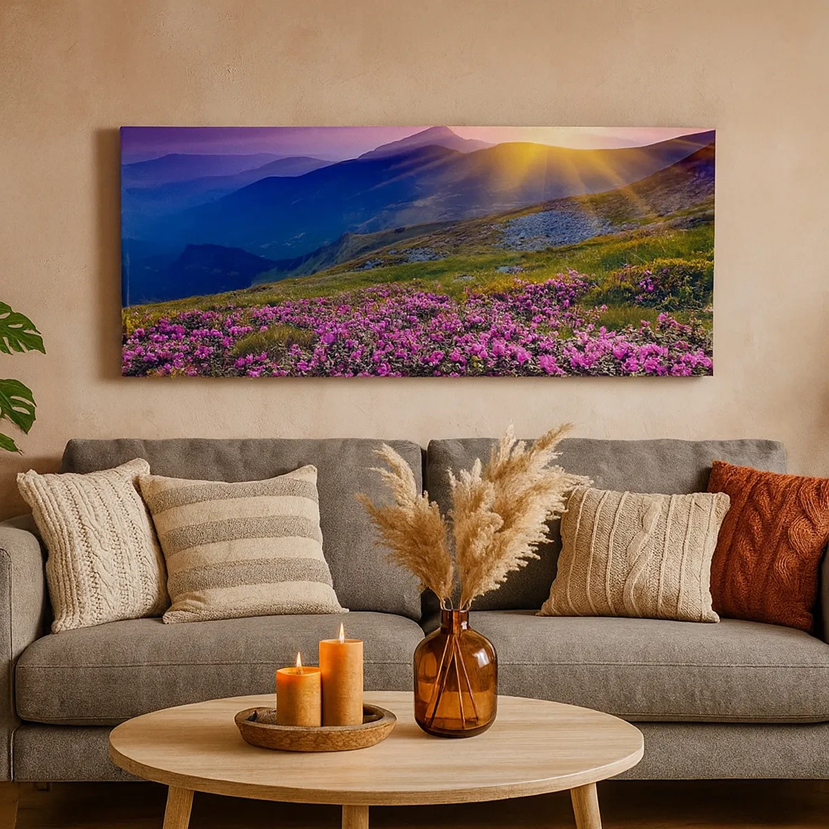 Vászonkép - … És körülötte hegyi fenyő és gyógynövények illata - 30x30 cm