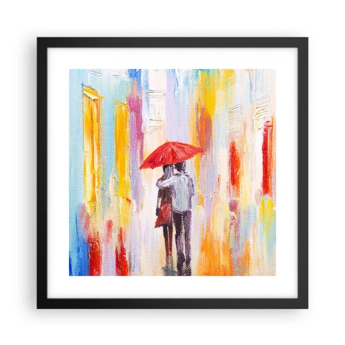 Poszter fehér keretben - Hadd essen az eső - 40x40 cm