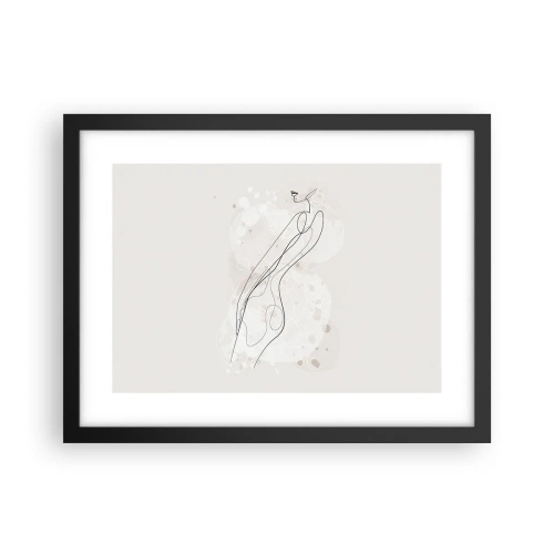 Poszter fehér keretben - Eltévedni nézésben - 40x30 cm