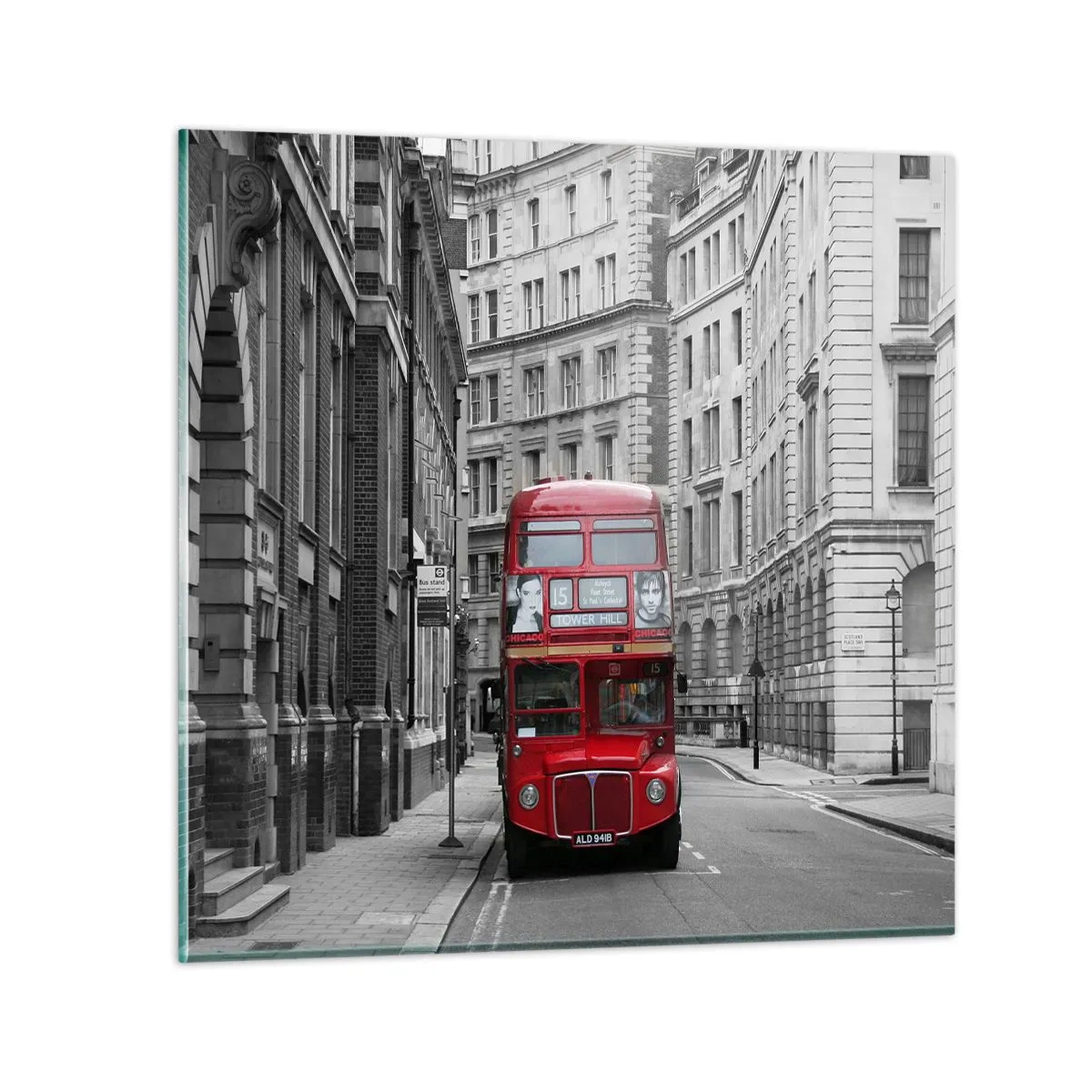 Üveg kép - A mindennapi életnek nem kell szürkének lennie - 70x70 cm