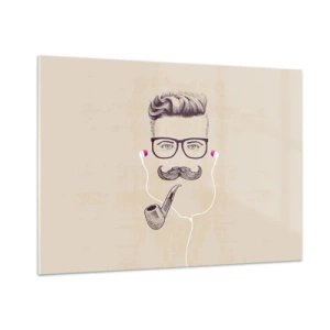 Üveg kép - Egy igazi férfi? - 100x70 cm