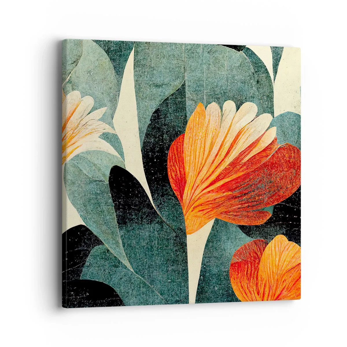 Vászonkép - A trópusok forrósága és a zöldellő hűvösség - 40x40 cm