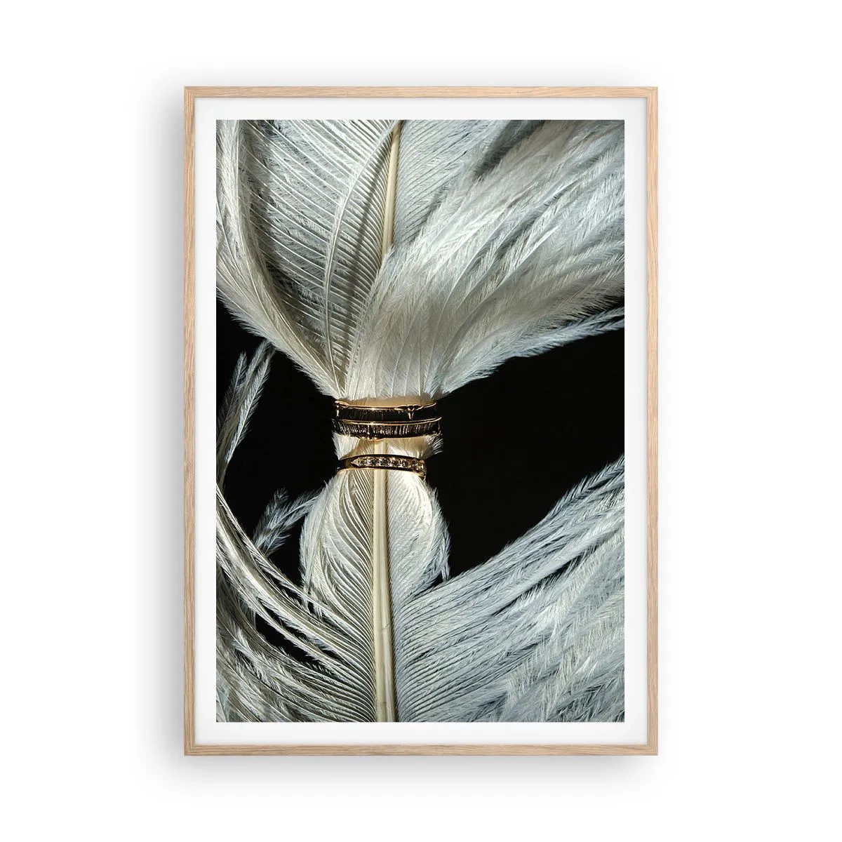 Poszter világos tölgy keretben - ...és nem hagylak el... - 70x100 cm