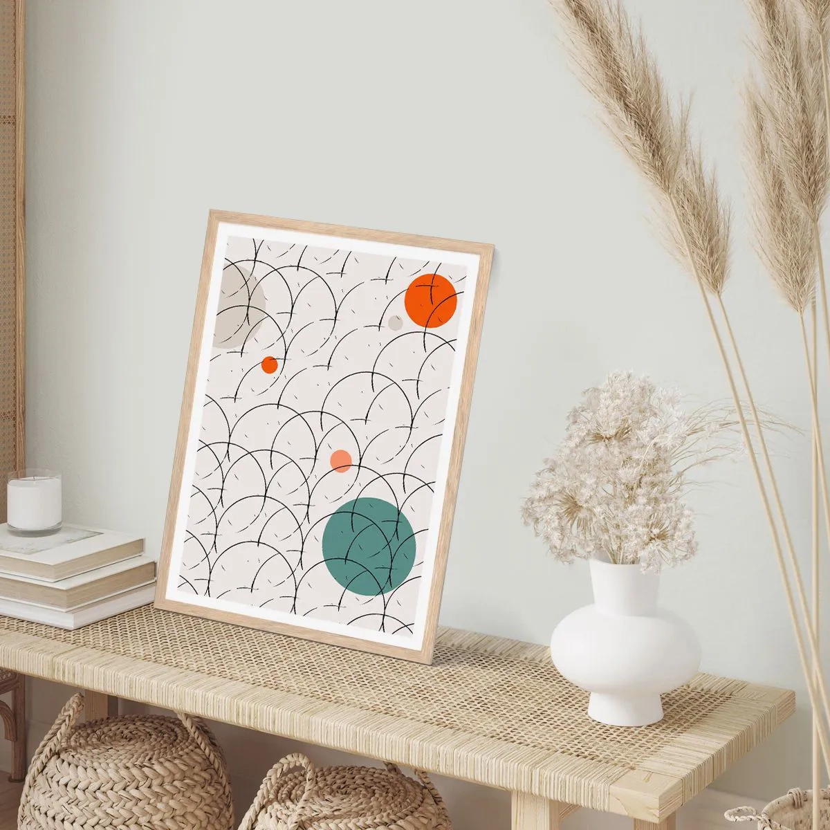 Poszter világos tölgy keretben - A pop-art szellemében - 50x70 cm