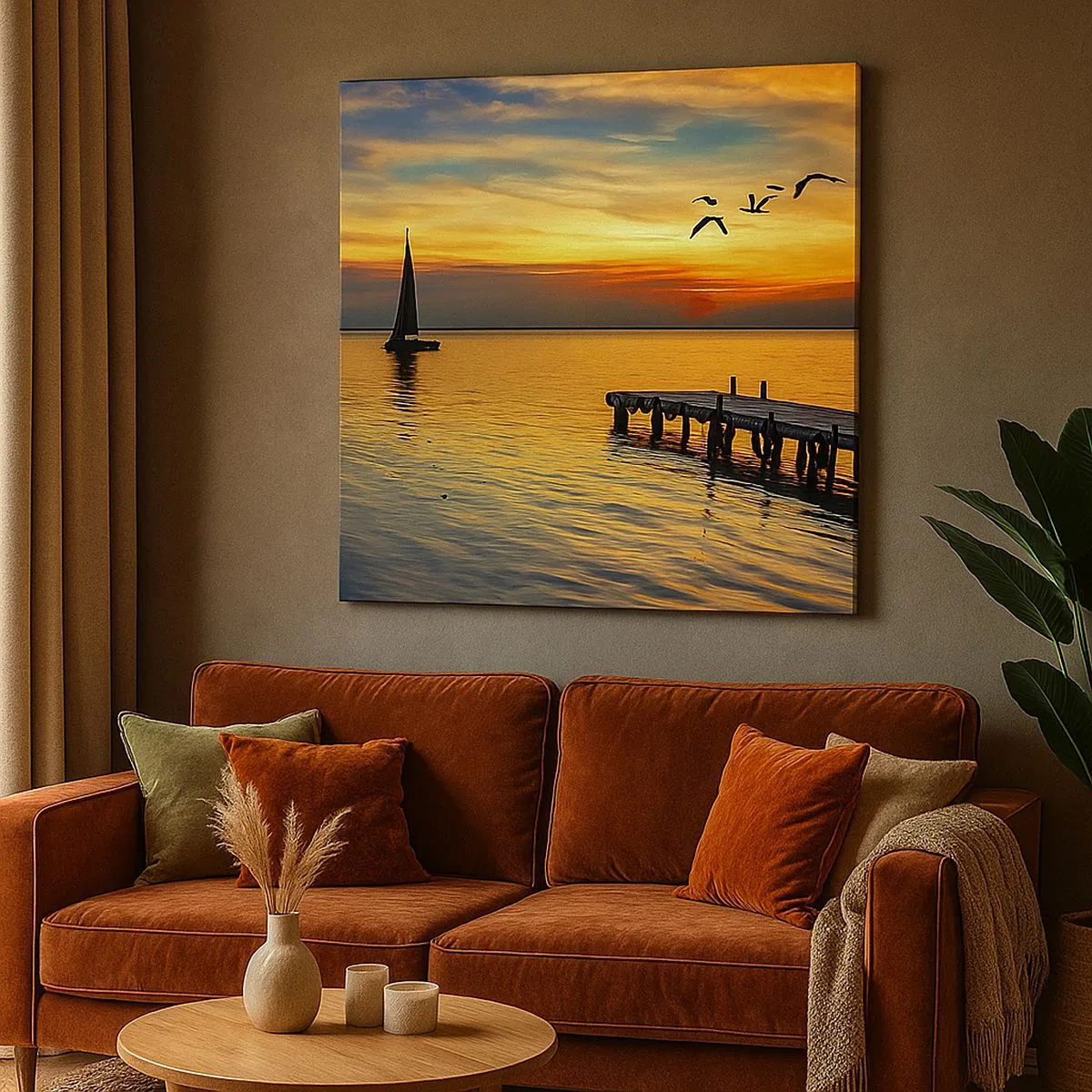 Vászonkép - Az esti visszatérések - 30x30 cm