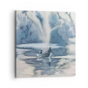 Vászonkép - Horgászok a paradicsomukban - 70x70 cm