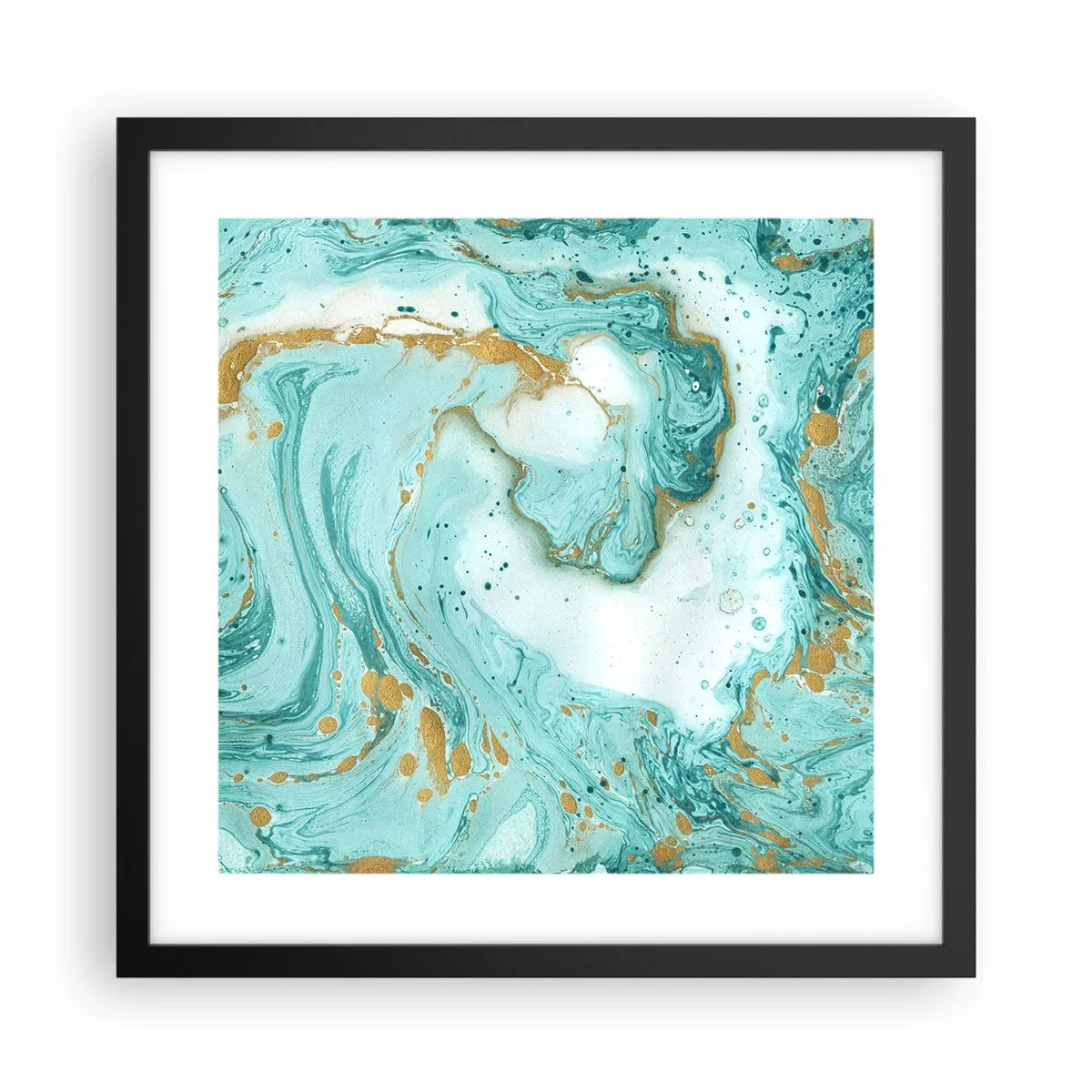 Poszter fehér keretben - Az Edo-korszak nagy hulláma alatt - 40x40 cm