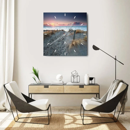 Falióra, Óra - Kiöntöttél egy sugárzó szivárványos fényt... - 30x30 cm