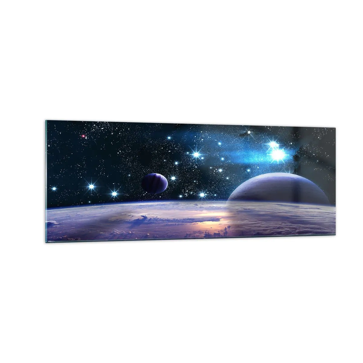 Üveg kép - Még mindig egyedül? - 140x50 cm