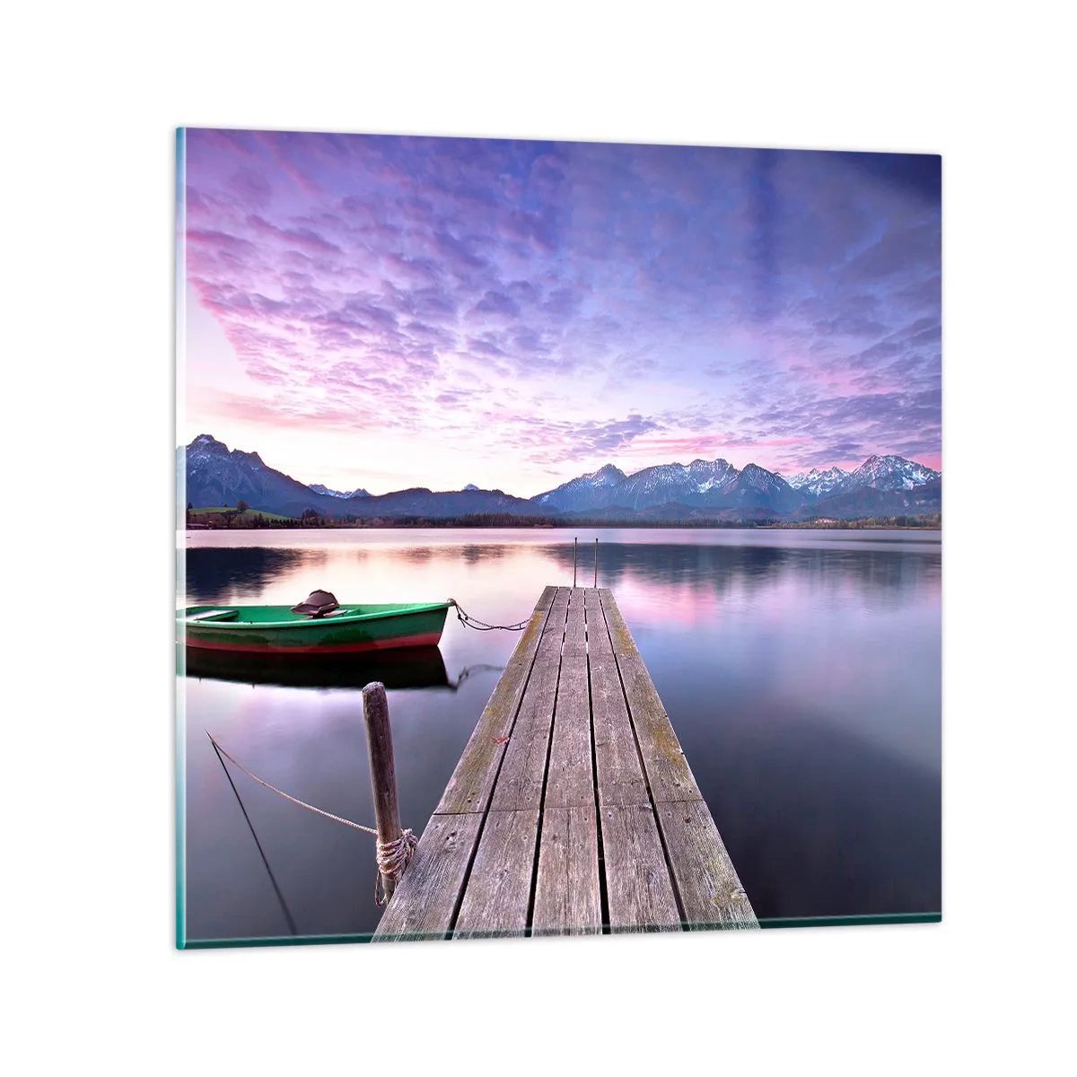 Üveg kép - Barátságos csend - 40x40 cm