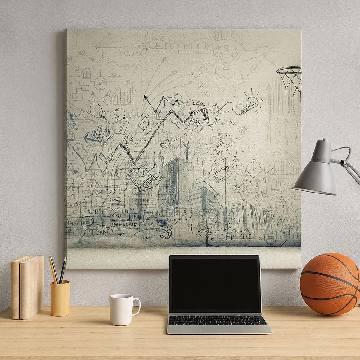 Vászonkép - A remek városi életem - 30x30 cm