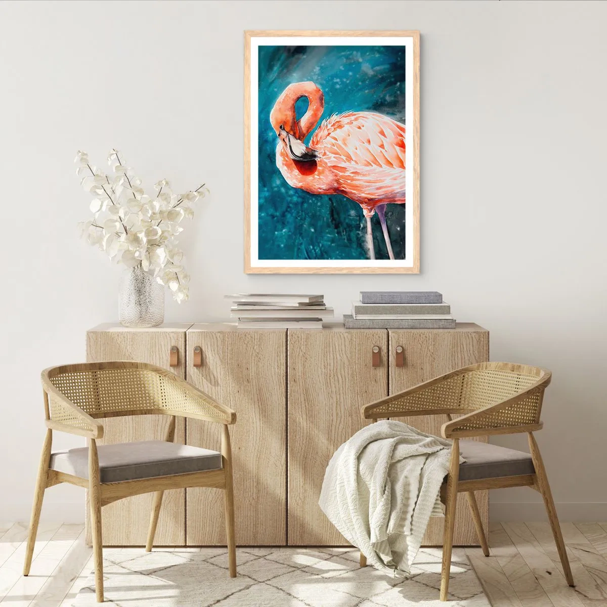 Poszter világos tölgy keretben - Természetesen dekoratív - 70x100 cm