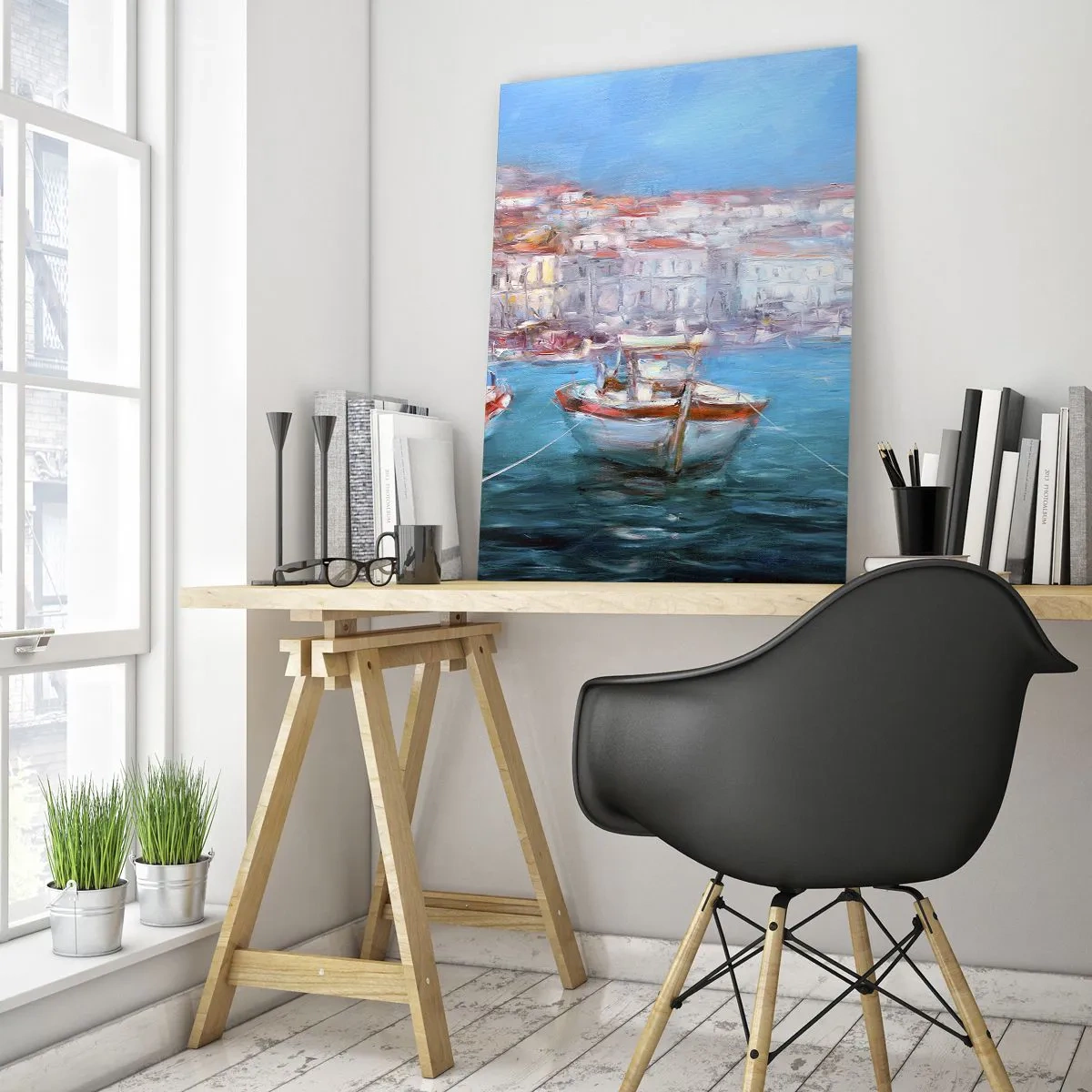 Üveg kép - Olasz öböl - 50x70 cm