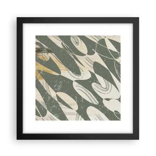 Poszter fehér keretben - Ritmikus absztrakció - 30x30 cm