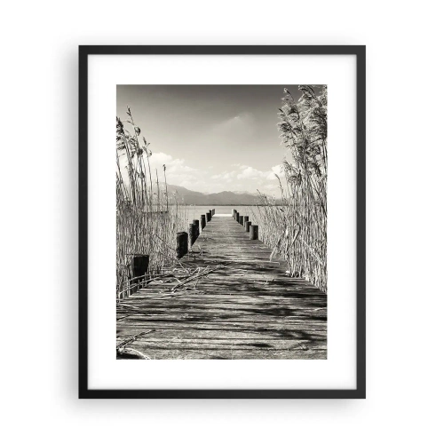 Poszter fehér keretben - A fű csendjében - 40x50 cm