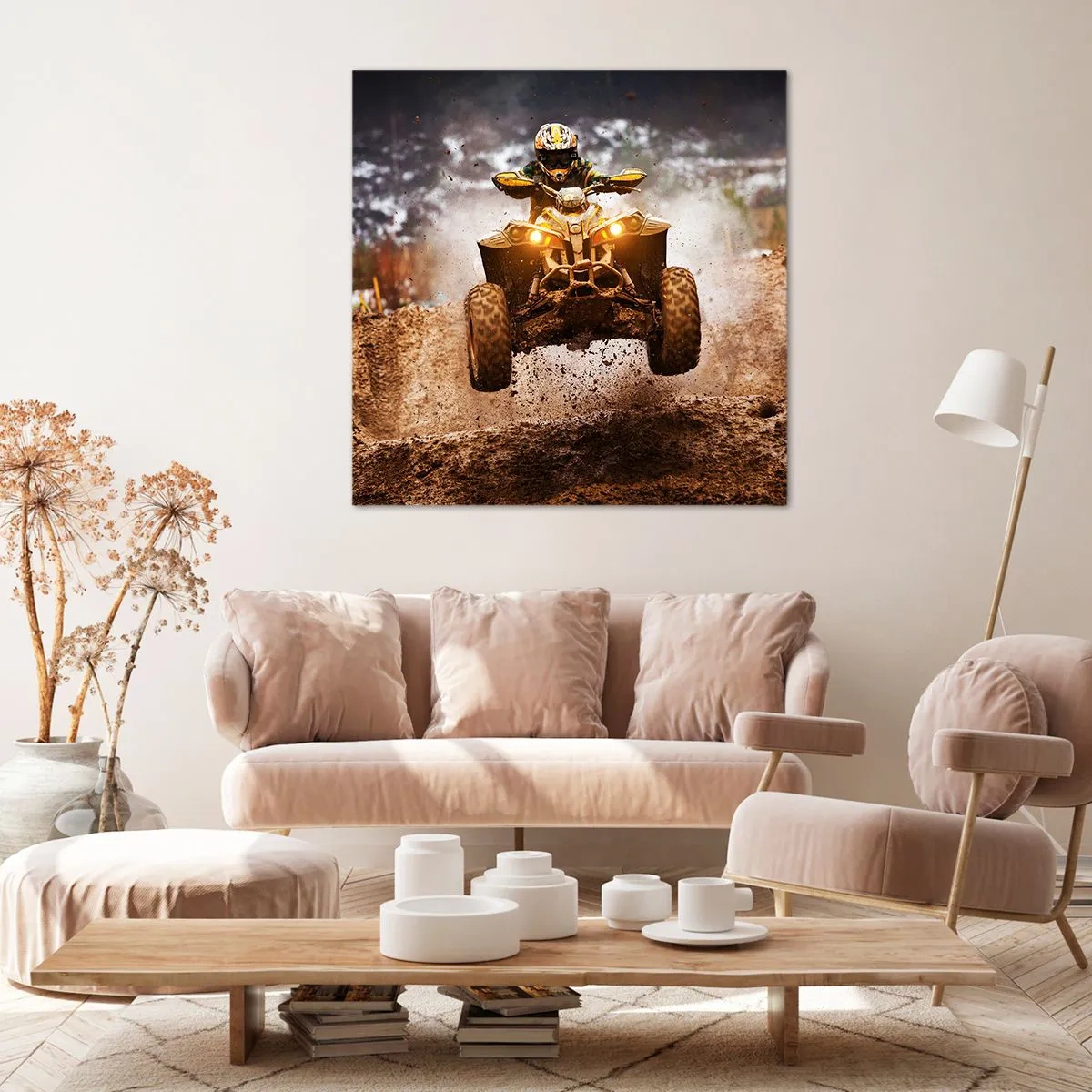 Vászonkép - No risk no fun - 70x70 cm