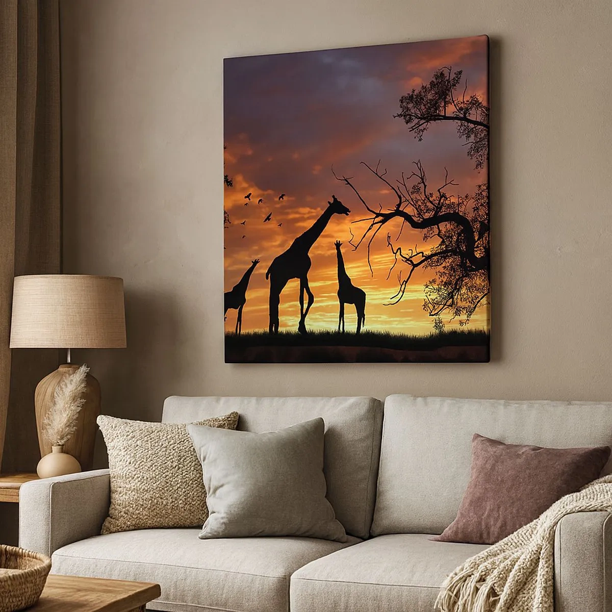 Vászonkép - Egy kis vacsora szeretteivel - 30x30 cm