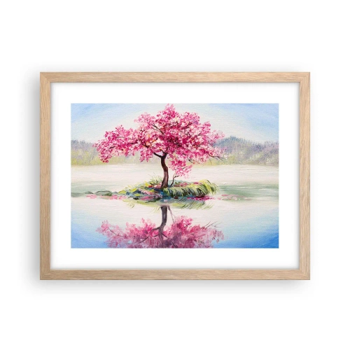 Poszter világos tölgy keretben - A tavasz ünnepe - 40x30 cm