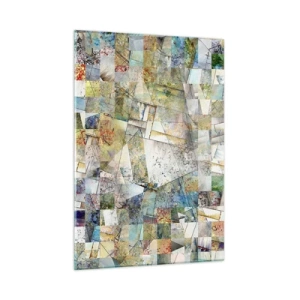 Üveg kép - Geometrikus átrendeződés - 50x70 cm