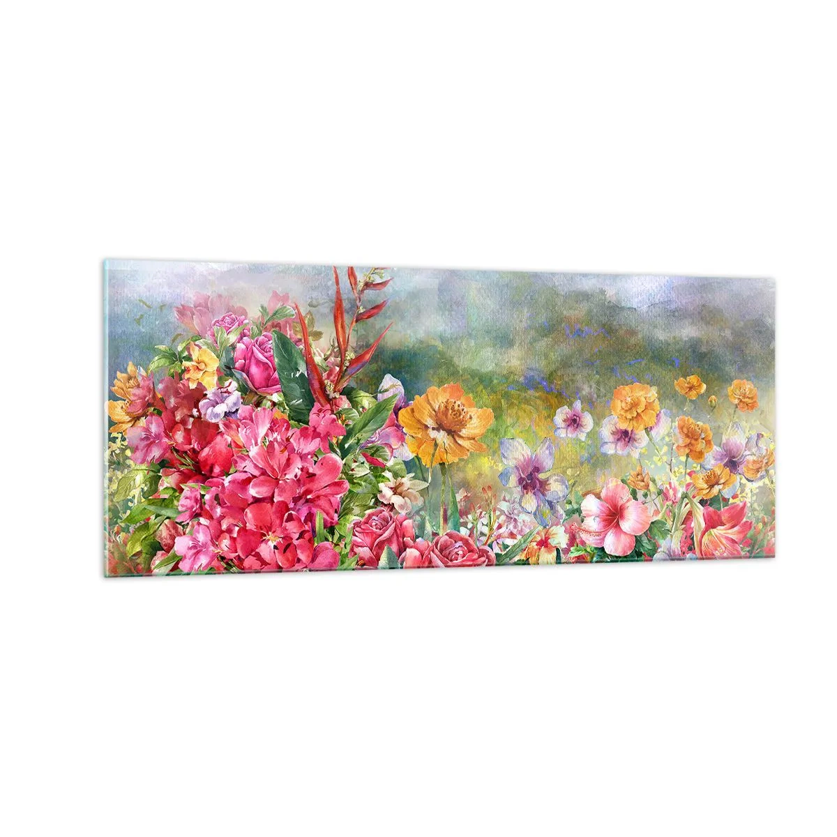 Üveg kép - A kert, amelyik megőrült - 100x40 cm