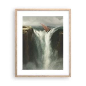 Poszter világos tölgy keretben - Az élet óvatossága - 40x50 cm