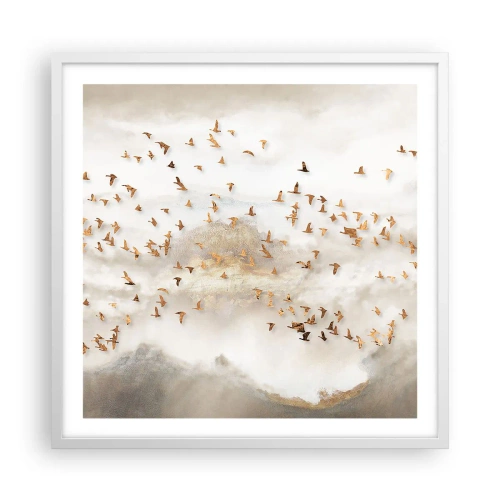 Poszter fekete keretben - Itt az idő... - 60x60 cm