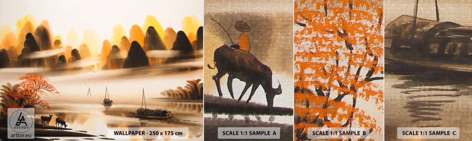 Fotótapéta Minta Premium Canvas - Távolabb, mint a Távol-Kelet - Kína, Tájkép, Ázsia - 100x30 cm