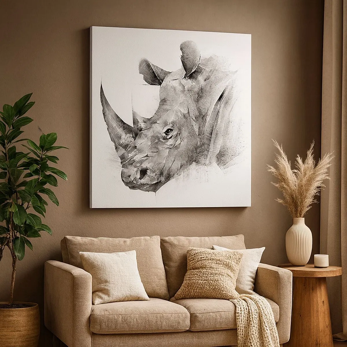 Vászonkép - Afrikai portré - 30x30 cm