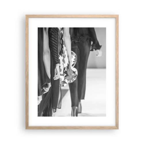 Poszter világos tölgy keretben - Stílusos felvonulás - 40x50 cm