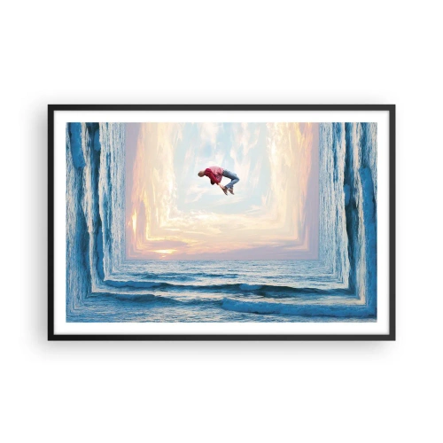 Poszter fehér keretben - Egy másik dimenzióba - 91x61 cm