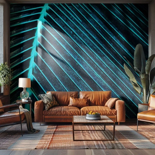 Fotótapéta Premium Canvas - A zöld textúrája - Levél növényen, Makró, Tropikus - 400x280 cm