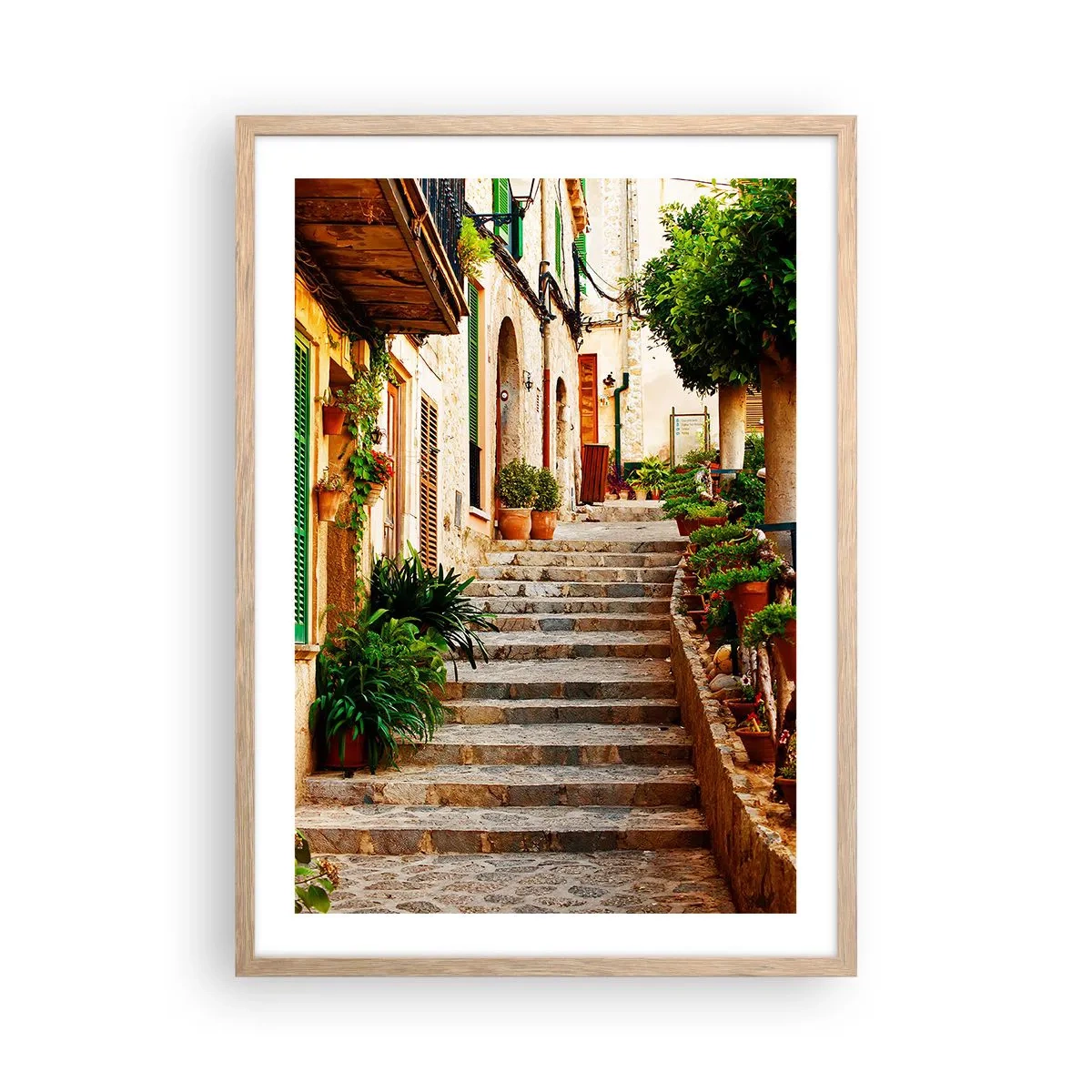 Poszter világos tölgy keretben - A spanyol nyaralás varázsa - 50x70 cm