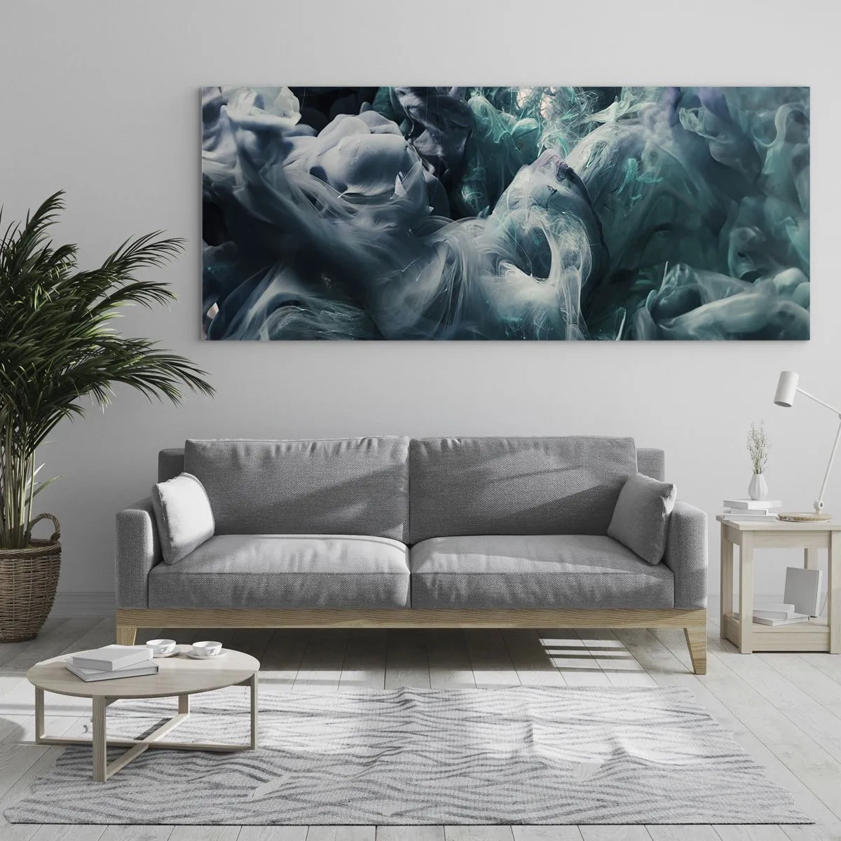 Üveg kép - A színek mozgása - 160x50 cm