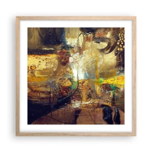 Poszter világos tölgy keretben - Hideg, melegebb,meleg - 50x50 cm