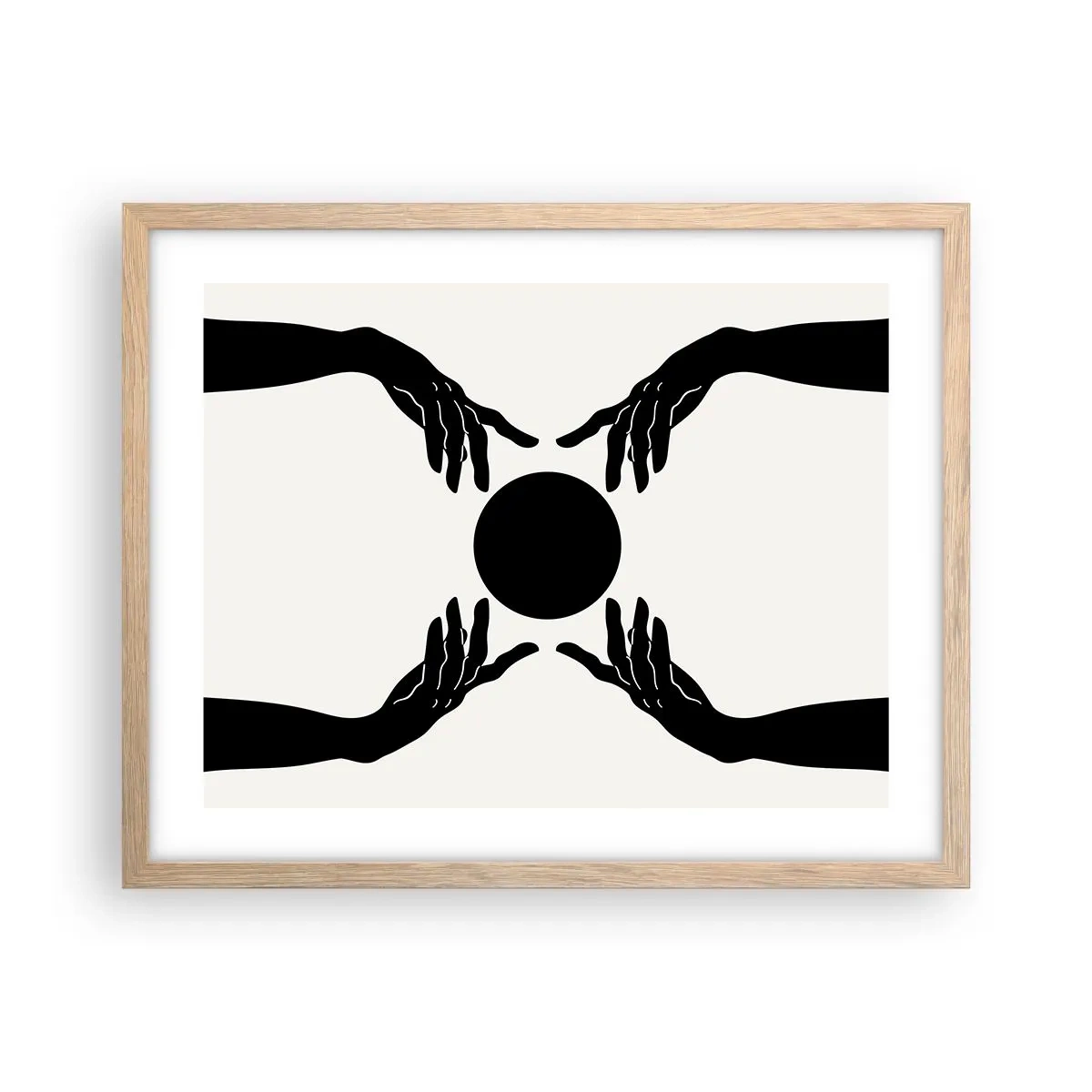 Poszter világos tölgy keretben - Egy titkos jel - 50x40 cm