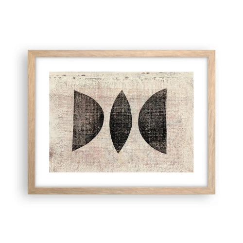 Poszter világos tölgy keretben - Etnikai absztrakció - 40x30 cm