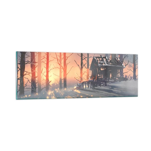 Üveg kép - Ide csak a nap néz be - 90x30 cm