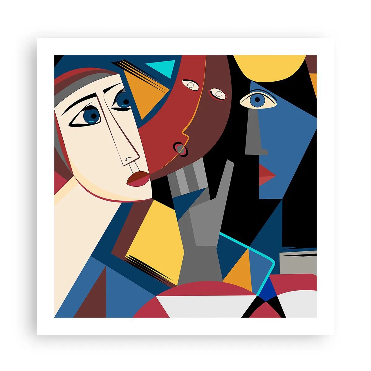 Poszter - Kubisták beszélgetése - 60x60 cm