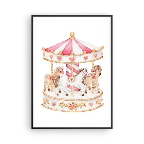 Poszter fehér keretben - A gyermekkor édes világa - 70x100 cm