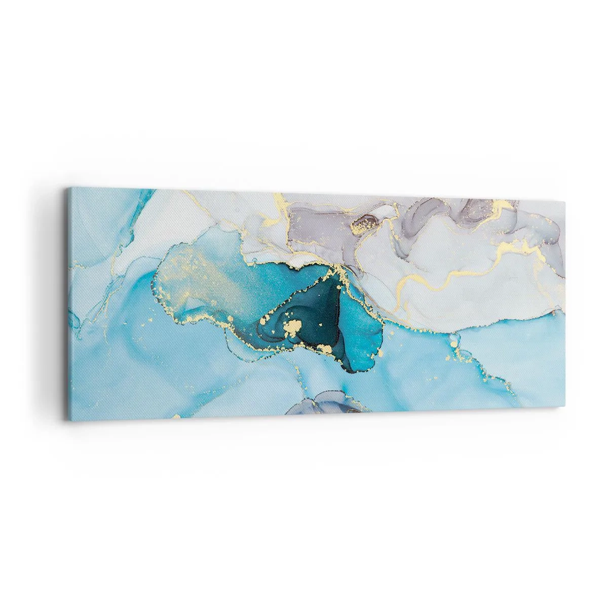 Vászonkép - Tanulmány a szürke és a türkiz találkozásáról - 120x50 cm