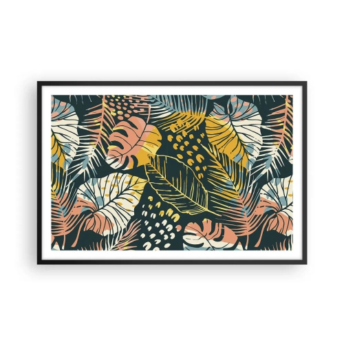 Poszter fehér keretben - Leveles fantázia - 91x61 cm