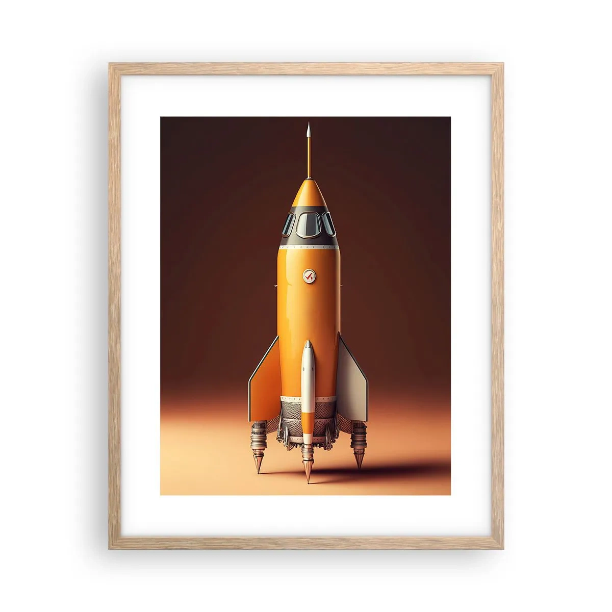 Poszter világos tölgy keretben - Egy álommal kezdődik - 40x50 cm