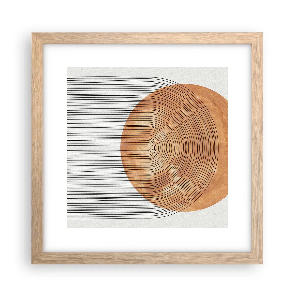 Poszter világos tölgy keretben - Egy napsütéses kompozíció - 30x30 cm