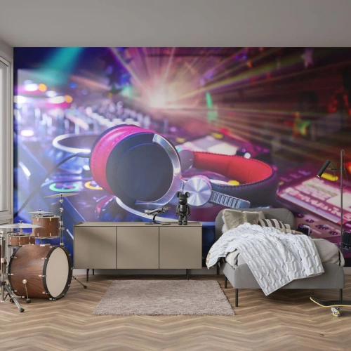 Fotótapéta Premium Sand - Fog, történni fog - Zene, Zenei Stúdió, Fejhallgató - 400x280 cm