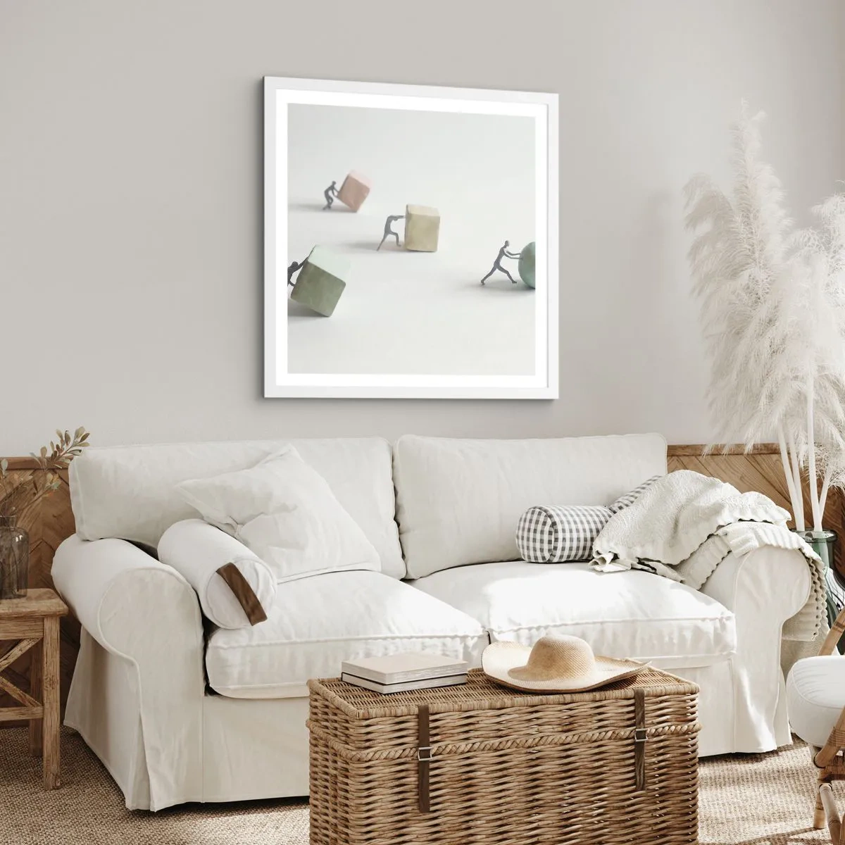 Poszter fekete keretben - Maga az élet - 50x50 cm