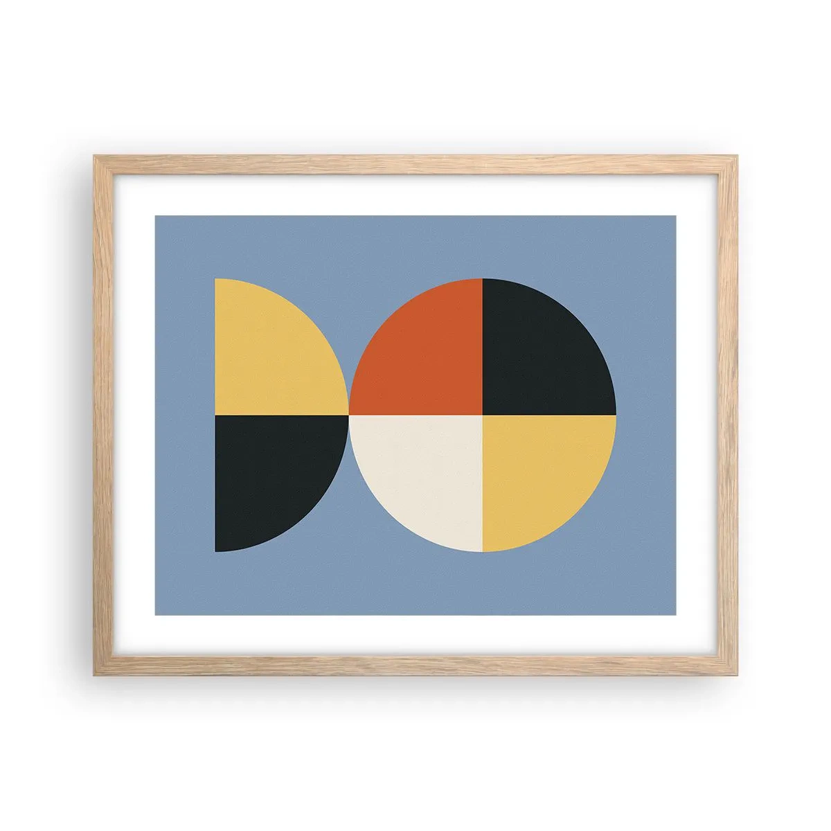 Poszter világos tölgy keretben - Nézd és számolj - 50x40 cm