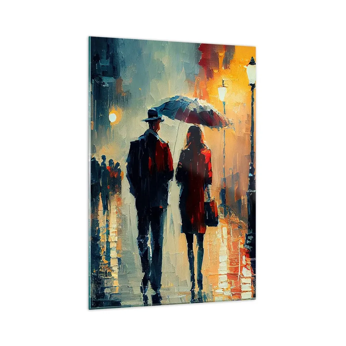 Üveg kép - Városi love strory - 70x100 cm